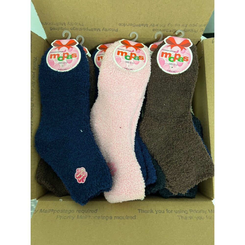 Bundle 36 Solid Fuzzy Socks